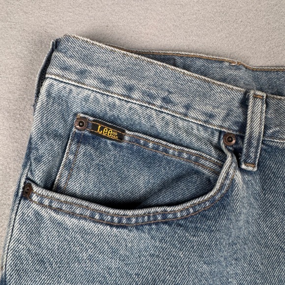 Lee Relaxed Fit Mens Jeans 40x30 Light Wash Blue Denim Straight Leg 2055516 - Picture 7 of 10